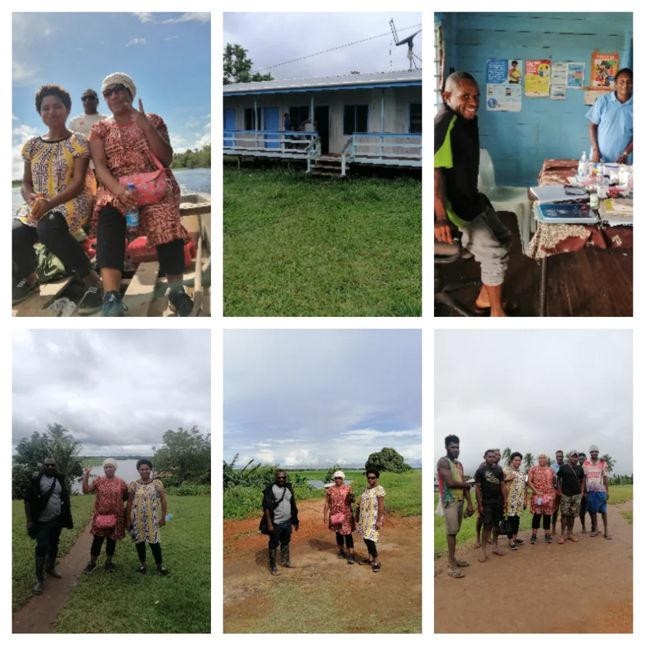 UPNG MBBS Year 5 students are pictured during their rural block placement at Balimo Hospital, engaging with staff and communi